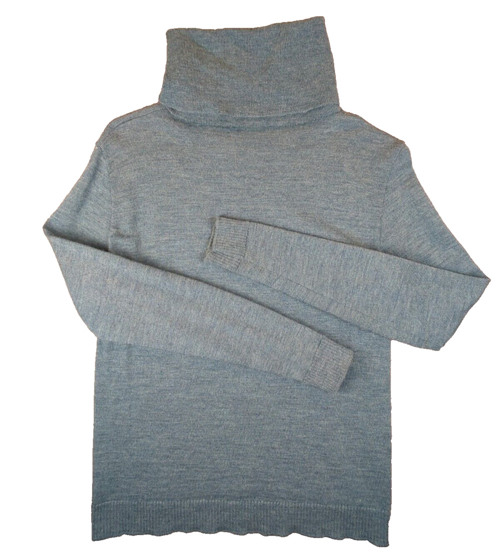 Pendleton Sweater Mens 38 Blue Turtleneck Vintage 100% Virgin Wool Pullover